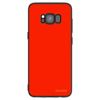 Picasee silikonowe czarne etui na Samsung Galaxy S8 G950F - Maranello Red