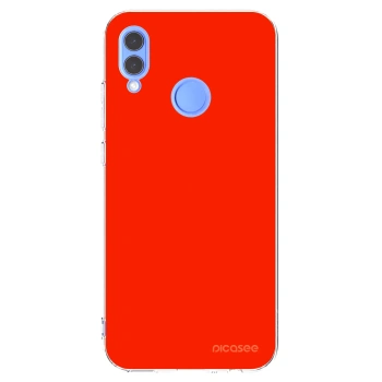 Picasee silikonowe przeźroczyste etui na Honor 10 Lite - Maranello Red