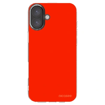 Picasee silikonowe przeźroczyste etui na Apple iPhone 16 Plus - Maranello Red