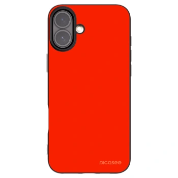 Picasee silikonowe czarne etui na Apple iPhone 16 Plus - Maranello Red