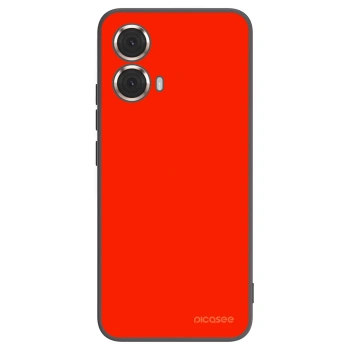 Picasee silikonowe czarne etui na Motorola Moto G85 - Maranello Red