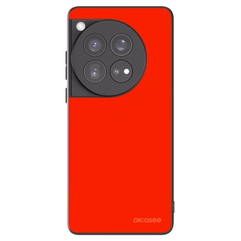 Picasee silikonowe czarne etui na OnePlus 12 5G - Maranello Red
