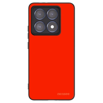 Picasee silikonowe czarne etui na Xiaomi 14T Pro - Maranello Red
