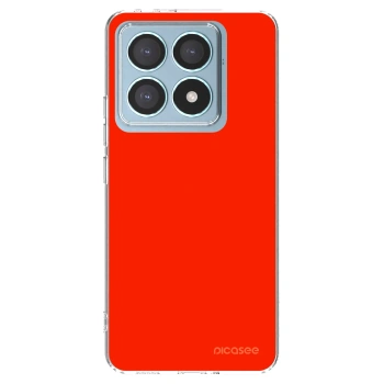 Picasee silikonowe przeźroczyste etui na Xiaomi 14T Pro - Maranello Red