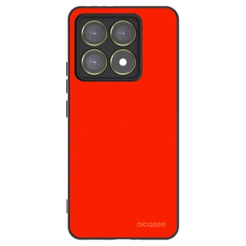 Picasee silikonowe czarne etui na Xiaomi 14T - Maranello Red