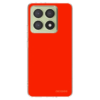 Picasee silikonowe przeźroczyste etui na Xiaomi 14T - Maranello Red