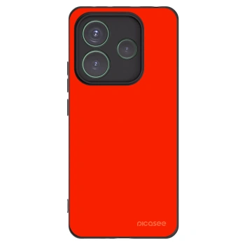 Picasee silikonowe czarne etui na Xiaomi Redmi Note 14 5G - Maranello Red