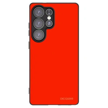 Picasee silikonowe czarne etui na Samsung Galaxy S25 Ultra 5G - Maranello Red