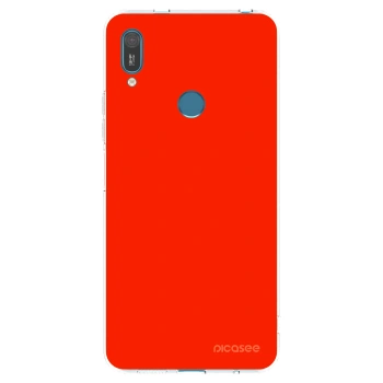 Picasee silikonowe przeźroczyste etui na Huawei Y7 2019 - Maranello Red