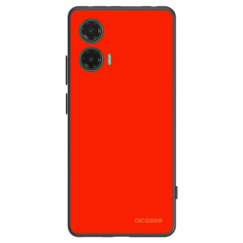Picasee silikonowe czarne etui na Motorola Moto G35 5G - Maranello Red