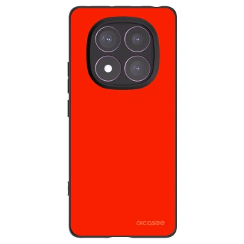 Picasee silikonowe czarne etui na Xiaomi Redmi Note 14 Pro 4G - Maranello Red