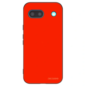 Picasee silikonowe czarne etui na Google Pixel 8a - Maranello Red
