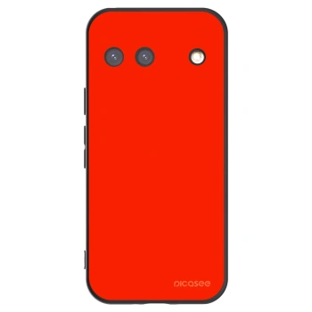Picasee silikonowe czarne etui na Google Pixel 9 - Maranello Red