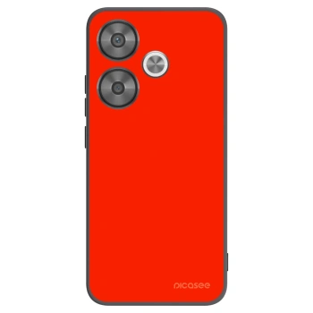 Picasee silikonowe czarne etui na Xiaomi Poco F6 - Maranello Red