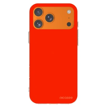 Picasee silikonowe przeźroczyste etui na Apple iPhone 17 Pro Max - Maranello Red