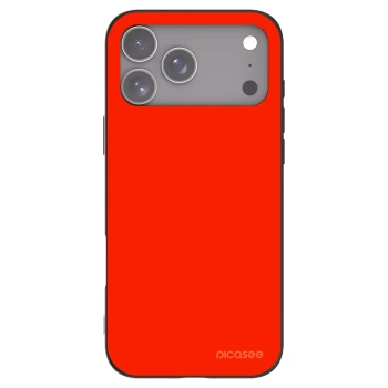 Picasee silikonowe czarne etui na Apple iPhone 17 Pro Max - Maranello Red