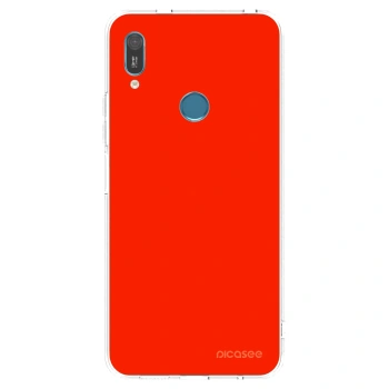 Picasee silikonowe przeźroczyste etui na Huawei Y6 2019 - Maranello Red