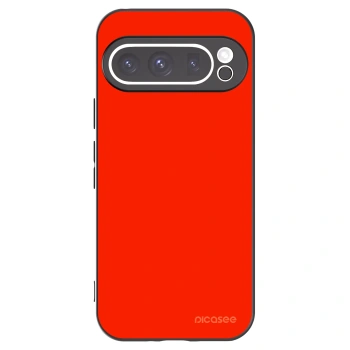 Picasee silikonowe czarne etui na Google Pixel 9 Pro XL - Maranello Red