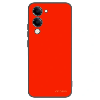 Picasee silikonowe czarne etui na Vivo Y29s 5G - Maranello Red