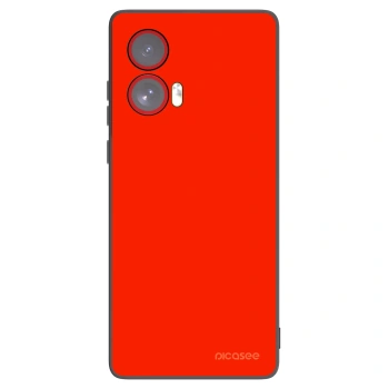 Picasee silikonowe czarne etui na Motorola Edge 50 Fusion - Maranello Red