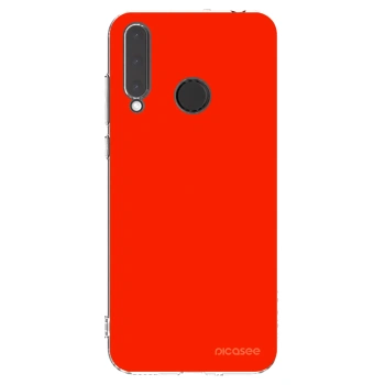 Picasee silikonowe przeźroczyste etui na Honor 20 Lite - Maranello Red
