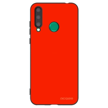 Picasee silikonowe czarne etui na Honor 20 Lite - Maranello Red