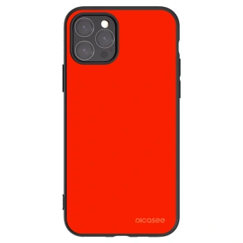 Picasee silikonowe czarne etui na Apple iPhone 11 Pro - Maranello Red