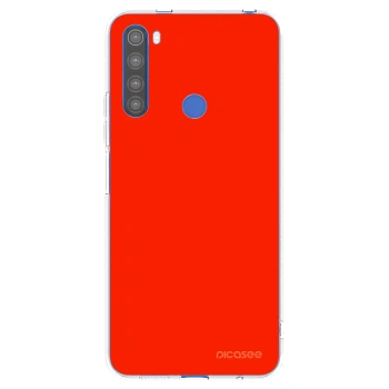 Picasee silikonowe przeźroczyste etui na Xiaomi Redmi Note 8T - Maranello Red