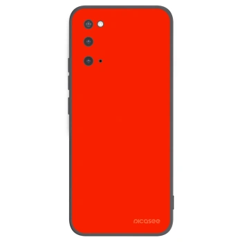 Picasee silikonowe czarne etui na Samsung Galaxy S20 G980F - Maranello Red