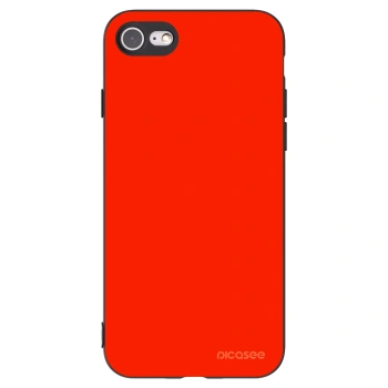 Picasee silikonowe czarne etui na Apple iPhone SE 2020 - Maranello Red