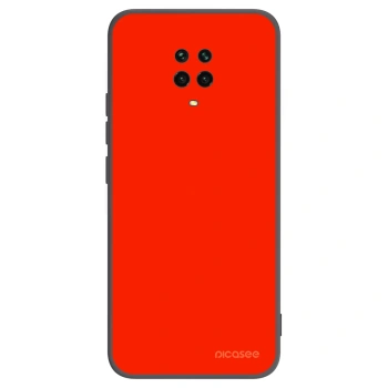 Picasee silikonowe czarne etui na Xiaomi Redmi Note 9 Pro - Maranello Red
