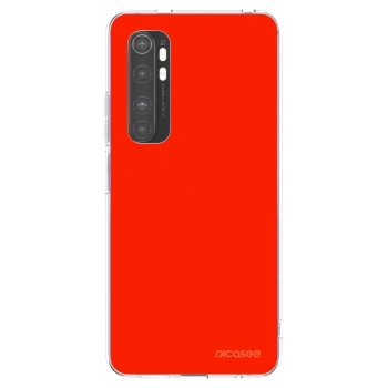 Picasee silikonowe przeźroczyste etui na Xiaomi Mi Note 10 Lite - Maranello Red