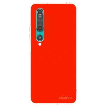 Picasee silikonowe przeźroczyste etui na Xiaomi Mi 10 - Maranello Red