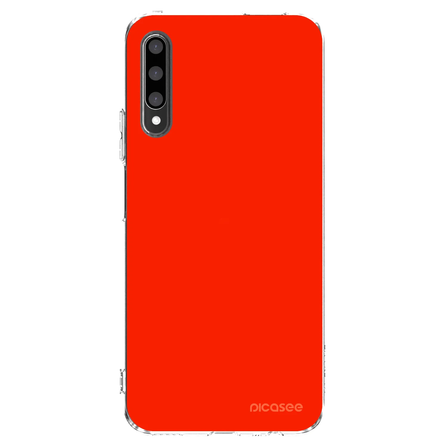Picasee silikonowe przeźroczyste etui na Honor 9X Pro - Maranello Red