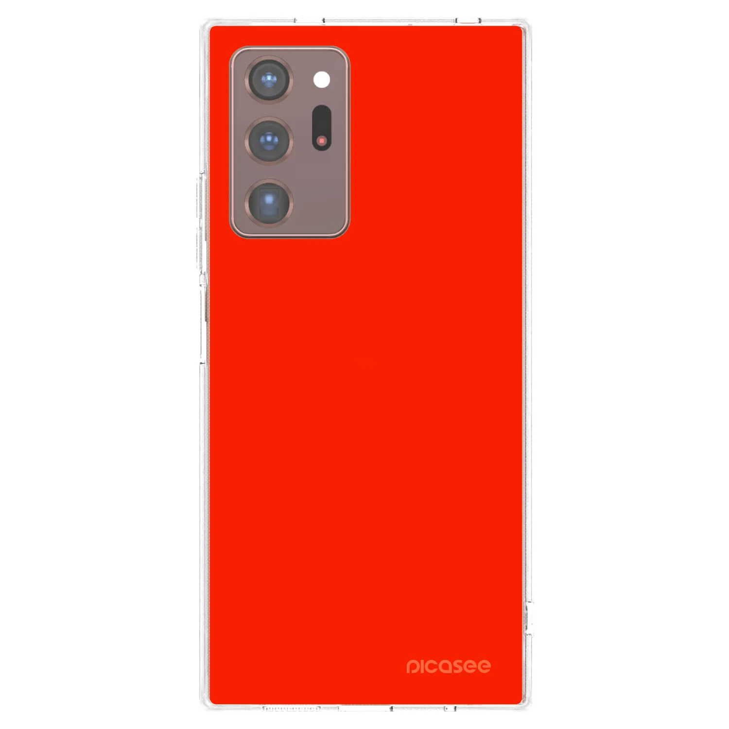Picasee silikonowe przeźroczyste etui na Samsung Galaxy Note 20 Ultra - Maranello Red