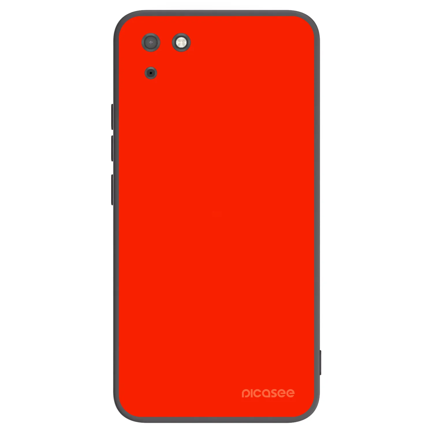 Picasee silikonowe czarne etui na Huawei Y5P - Maranello Red