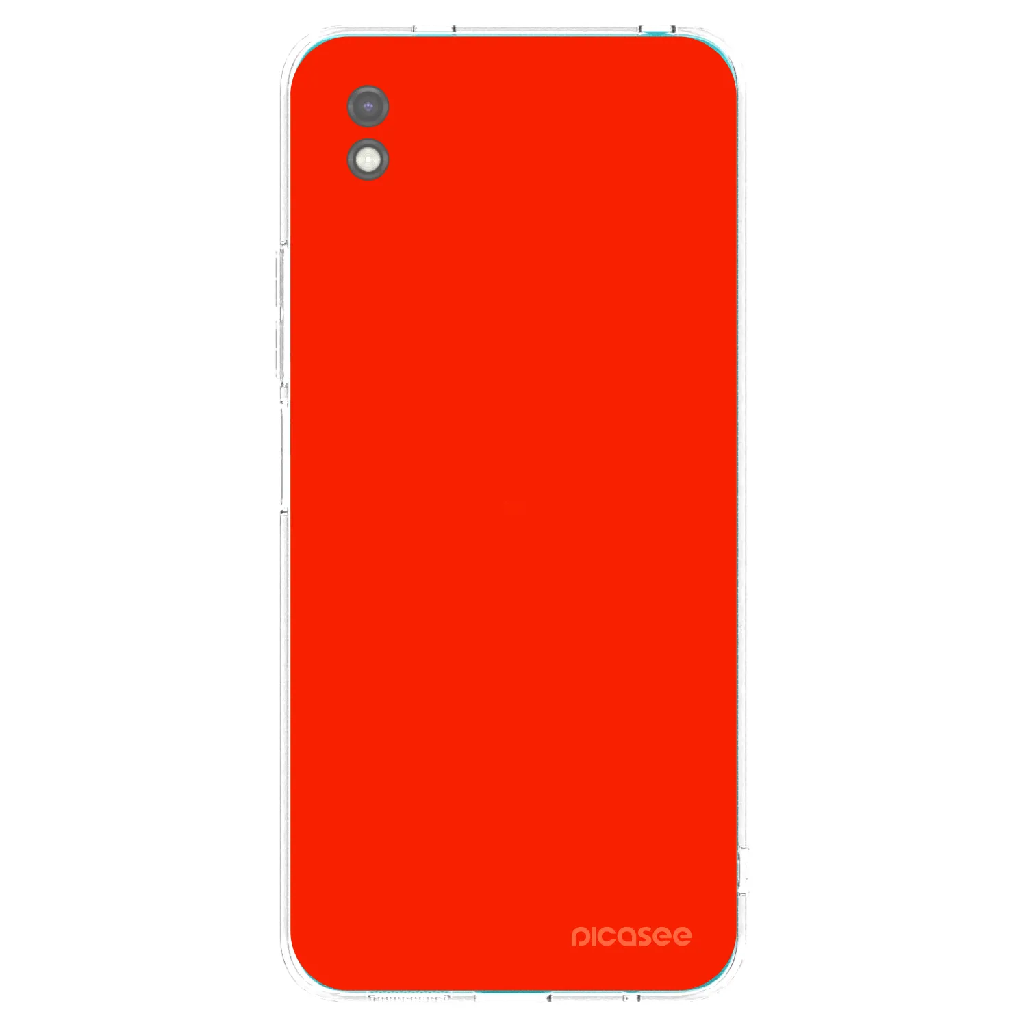 Picasee silikonowe czarne etui na Xiaomi Redmi 9A - Maranello Red