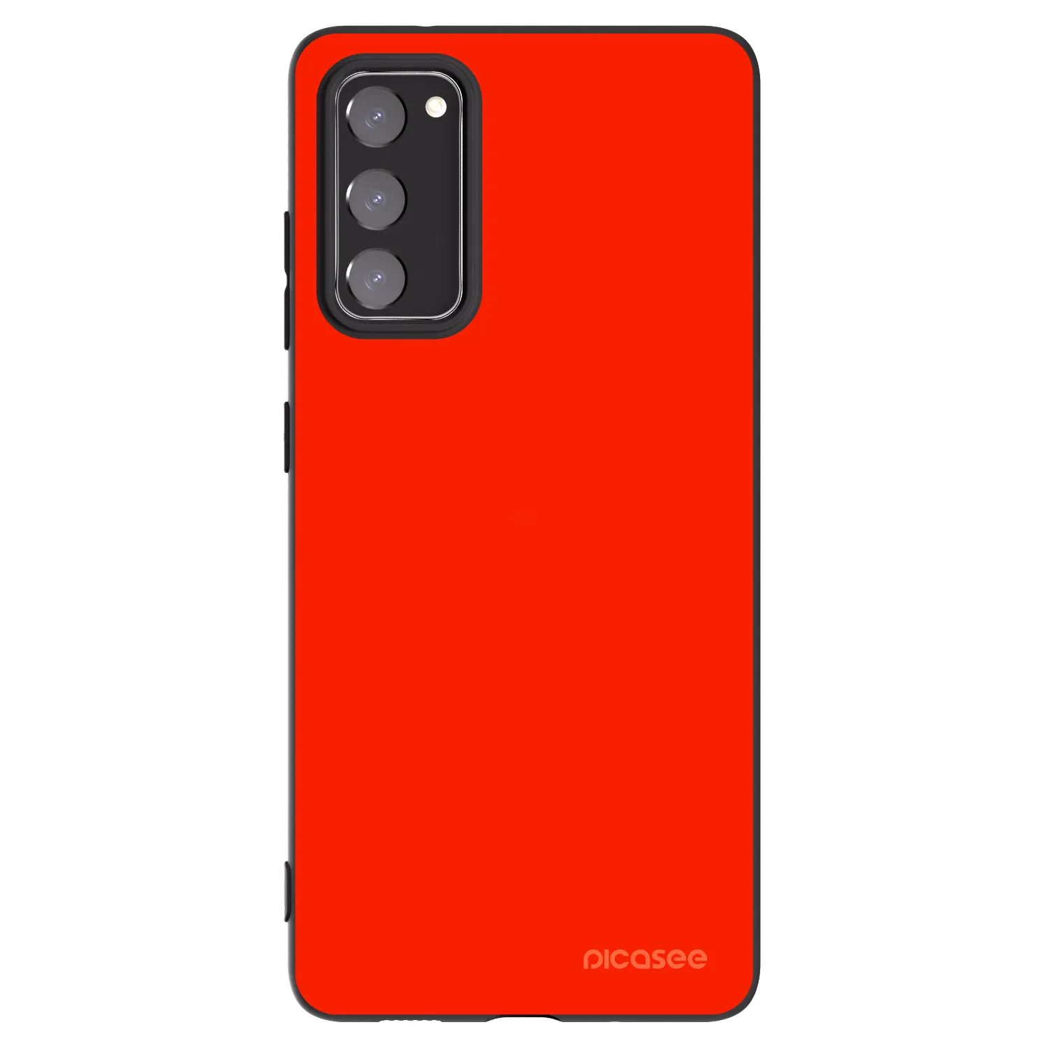 Picasee silikonowe czarne etui na Samsung Galaxy S20 FE - Maranello Red