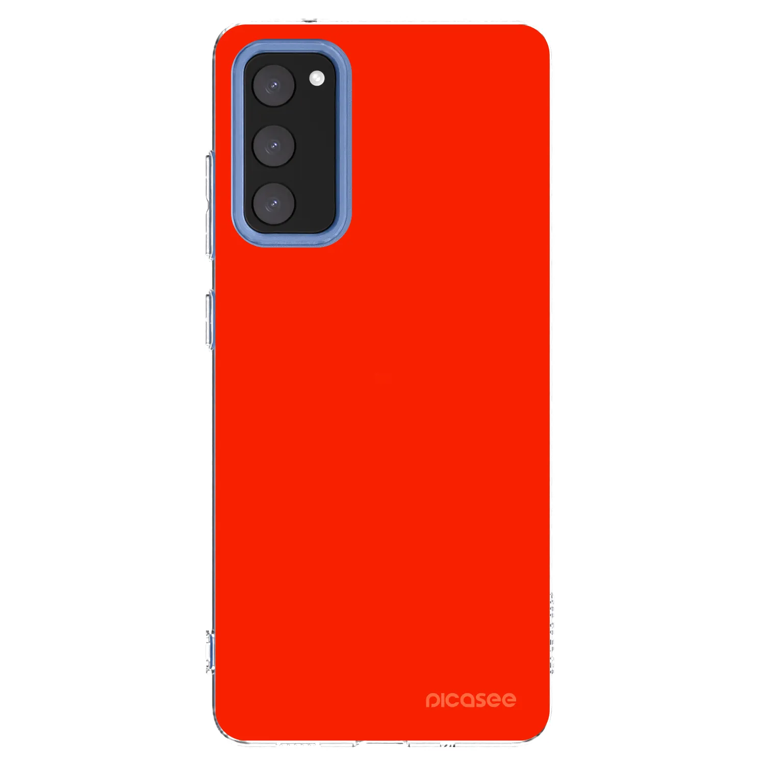 Picasee silikonowe przeźroczyste etui na Samsung Galaxy S20 FE - Maranello Red