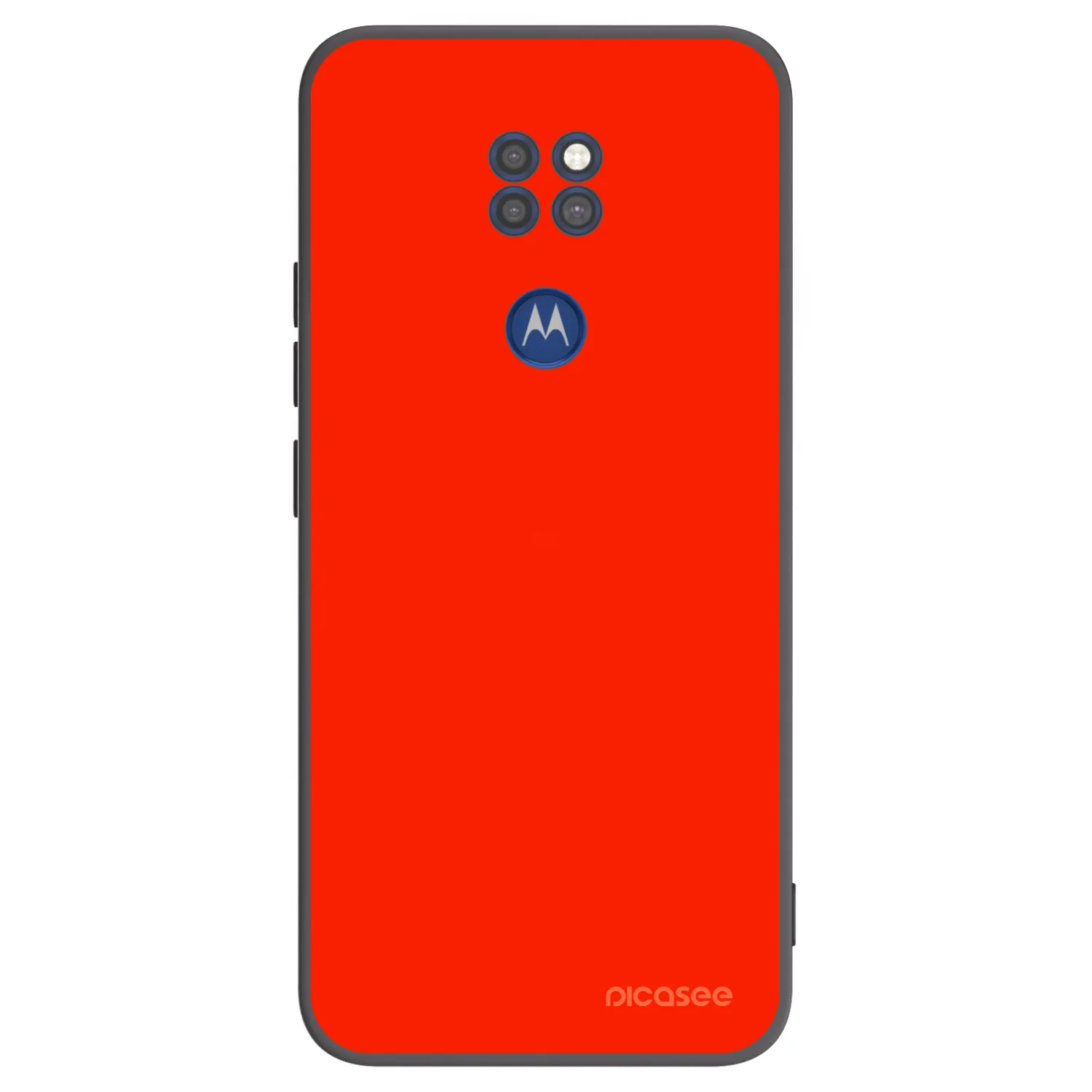 Picasee silikonowe czarne etui na Motorola Moto G9 Play - Maranello Red