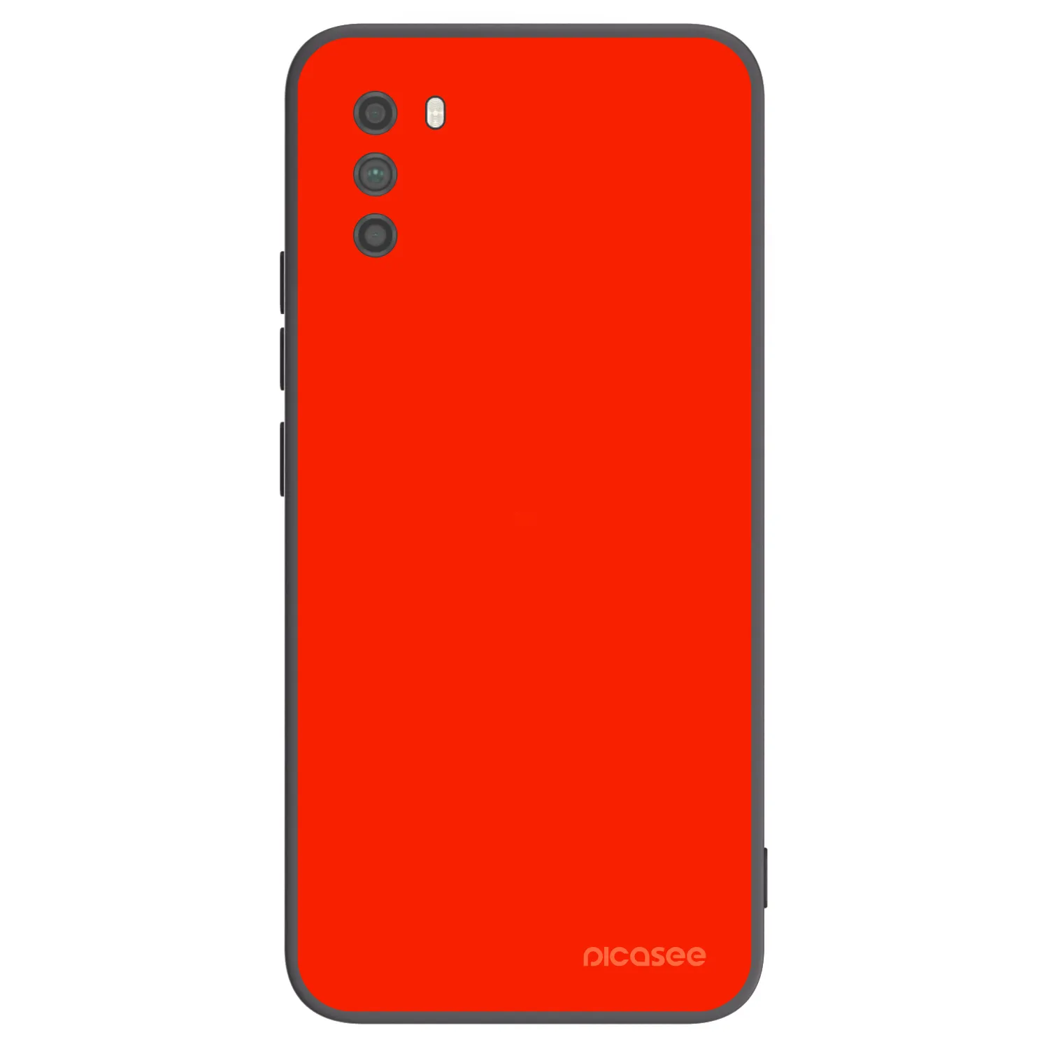 Picasee silikonowe czarne etui na Xiaomi Poco M3 - Maranello Red