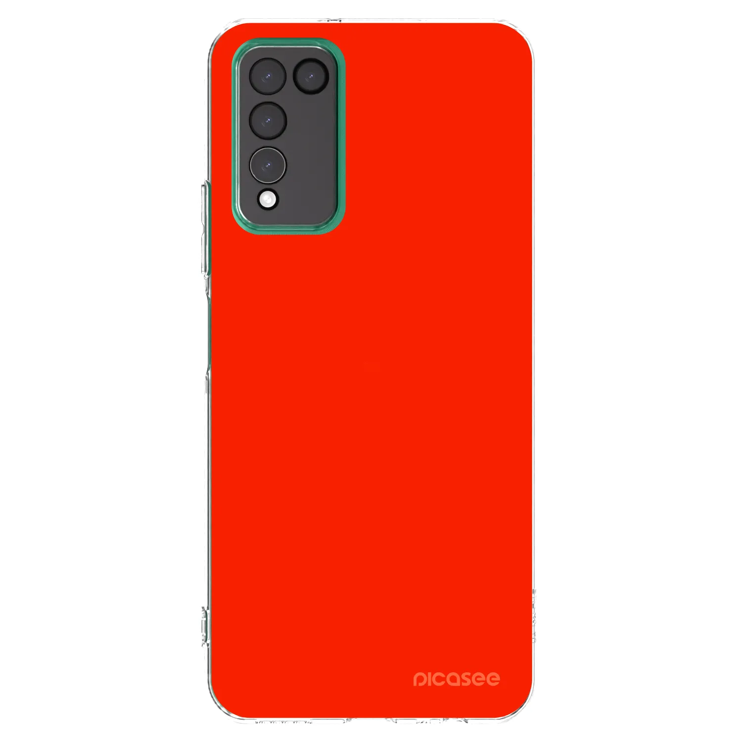 Picasee silikonowe przeźroczyste etui na Honor 10X Lite - Maranello Red