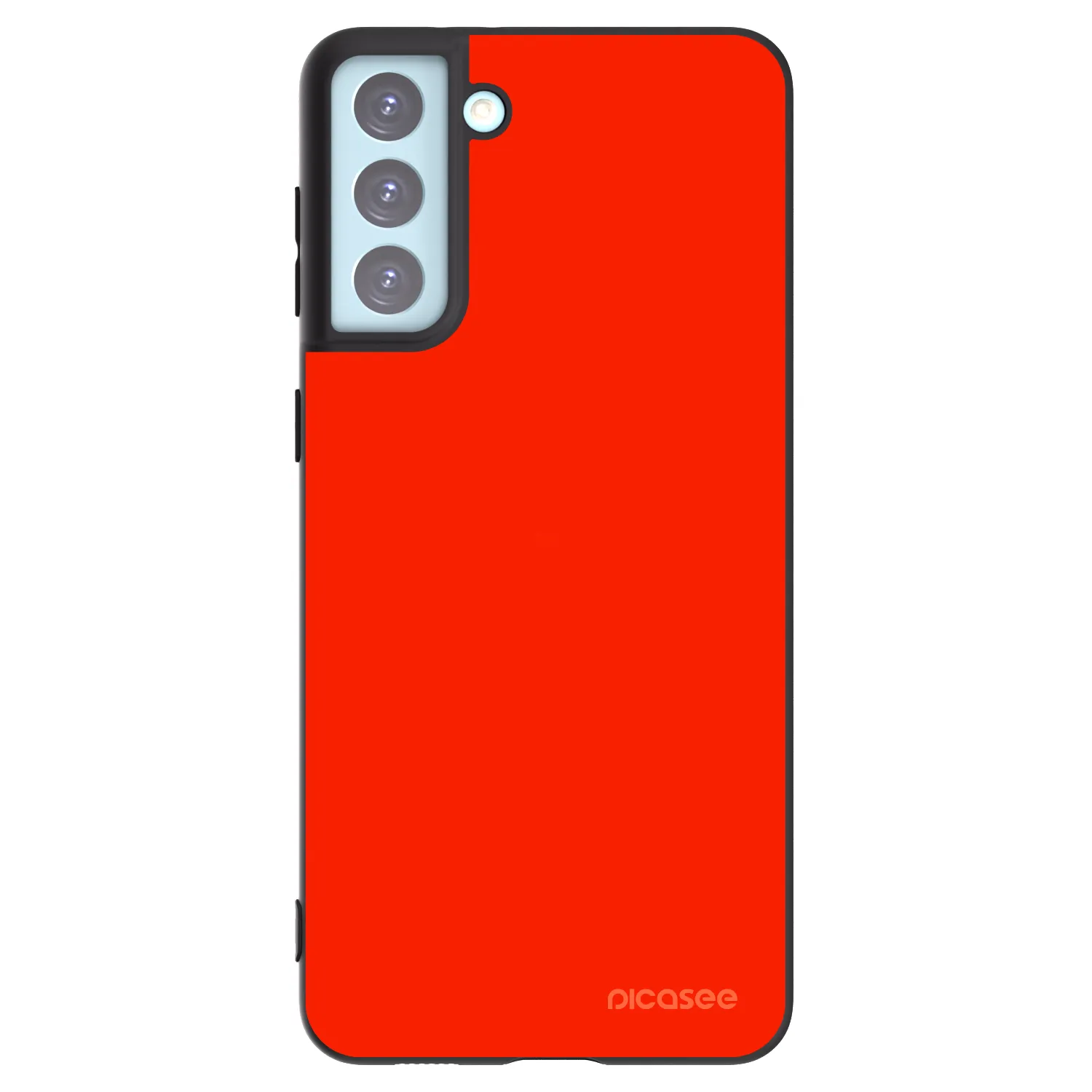 Picasee silikonowe czarne etui na Samsung Galaxy S21+ 5G G996F - Maranello Red