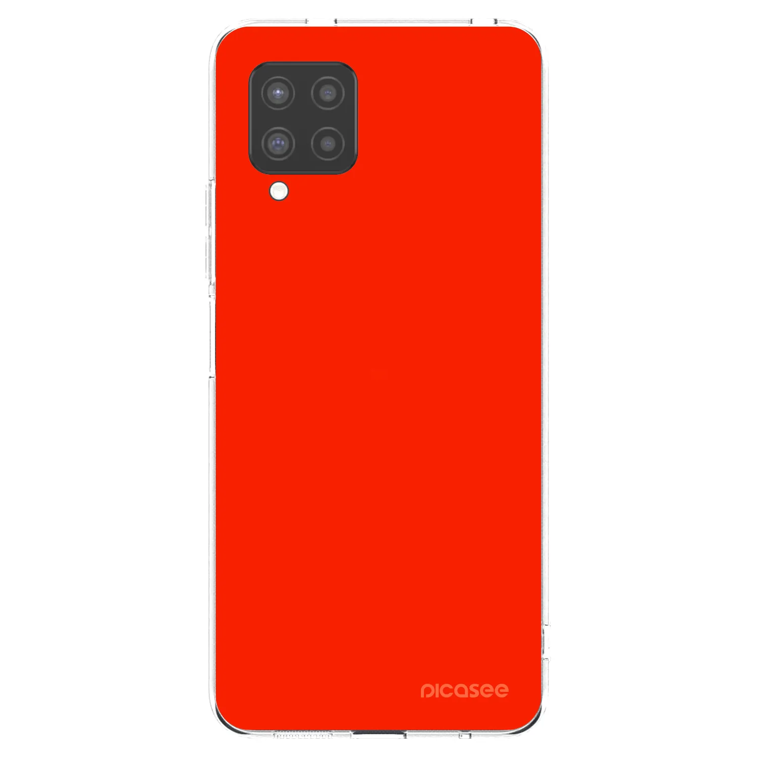 Picasee silikonowe przeźroczyste etui na Samsung Galaxy A42 A426B - Maranello Red
