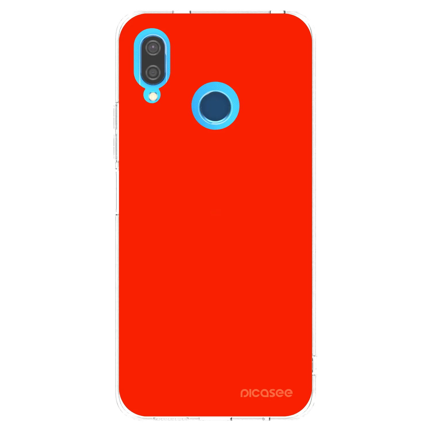 Picasee silikonowe przeźroczyste etui na Huawei P20 Lite - Maranello Red