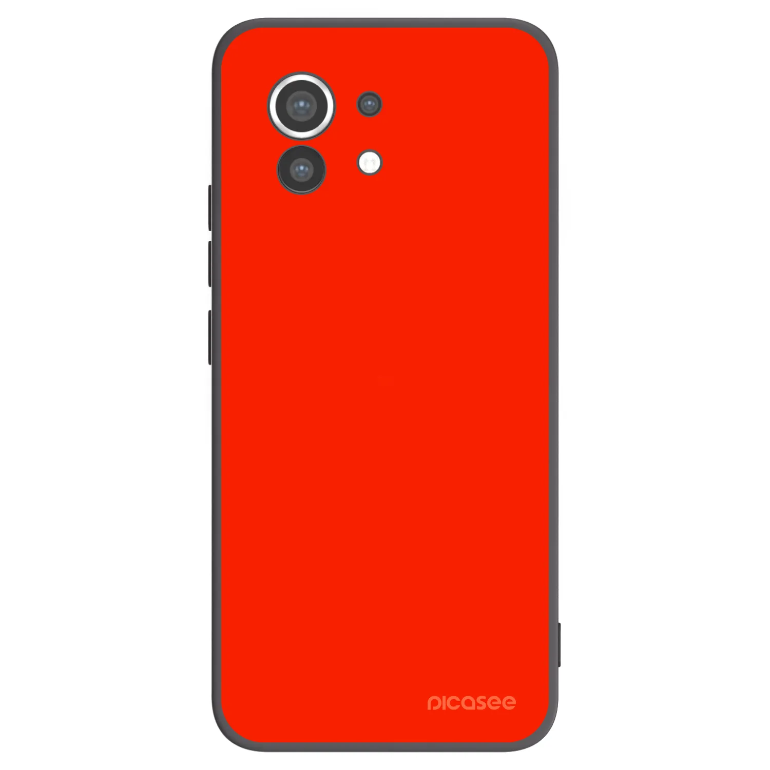 Picasee silikonowe czarne etui na Xiaomi Mi 11 - Maranello Red