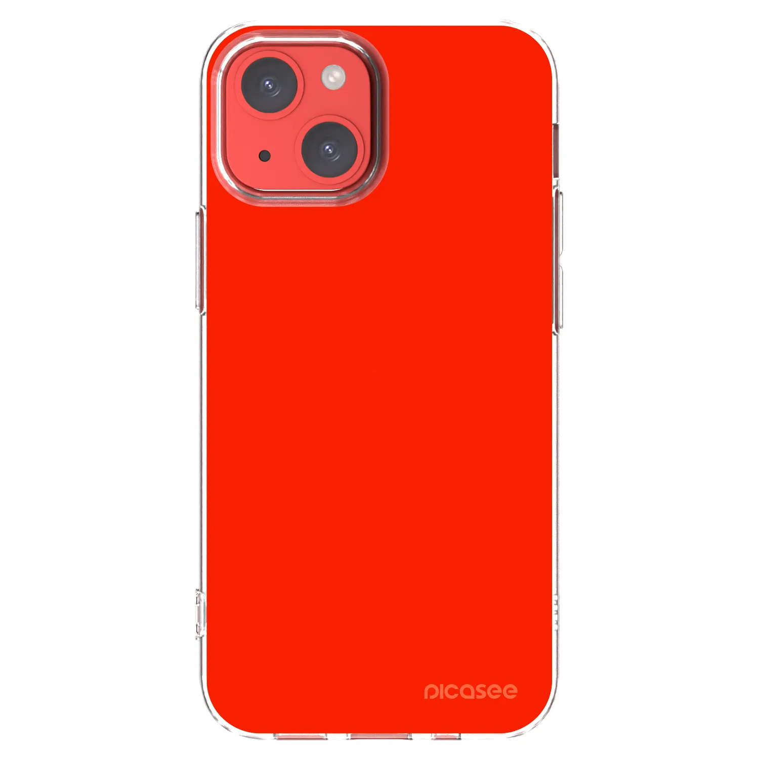 Picasee silikonowe przeźroczyste etui na Apple iPhone 13 mini - Maranello Red