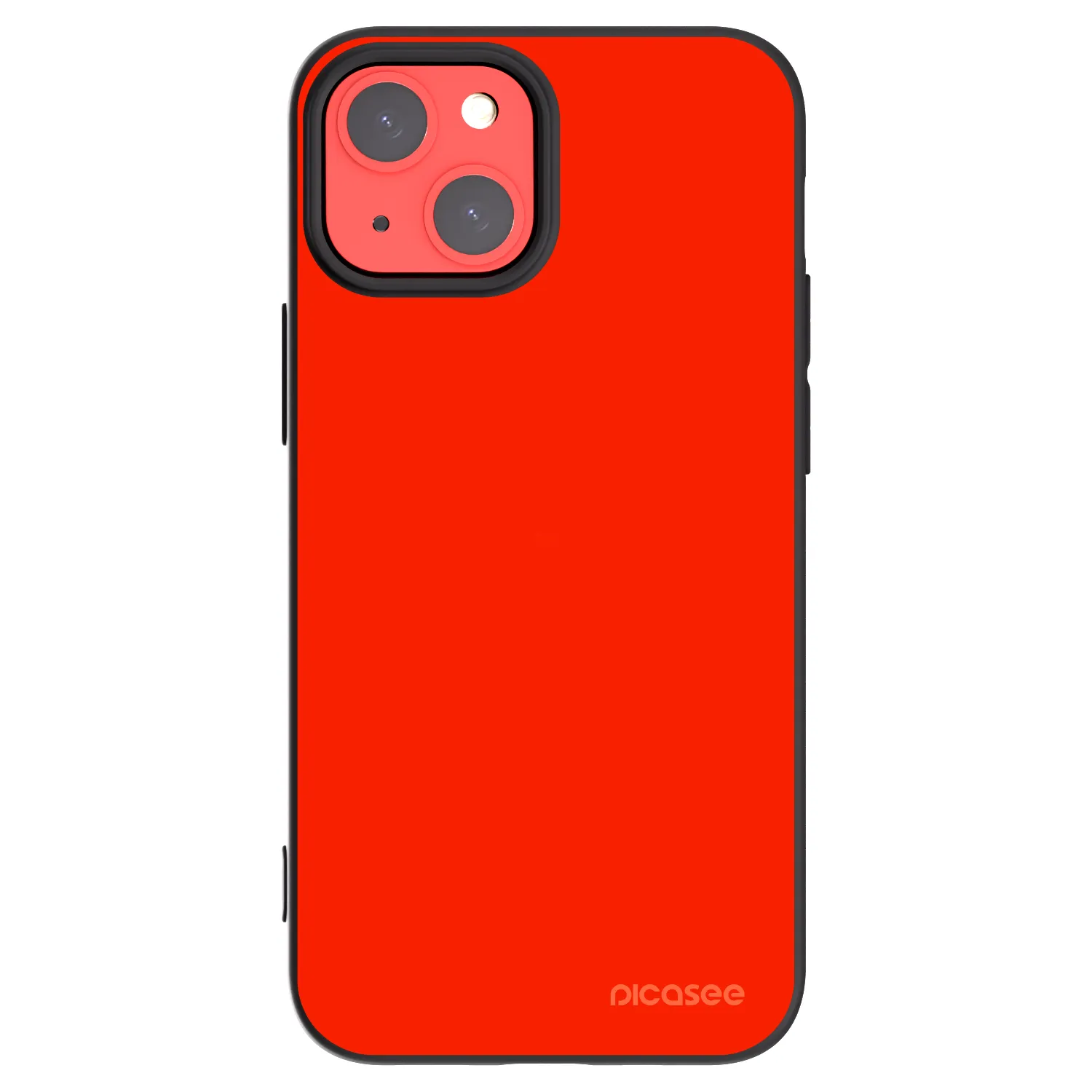 Picasee silikonowe czarne etui na Apple iPhone 13 mini - Maranello Red