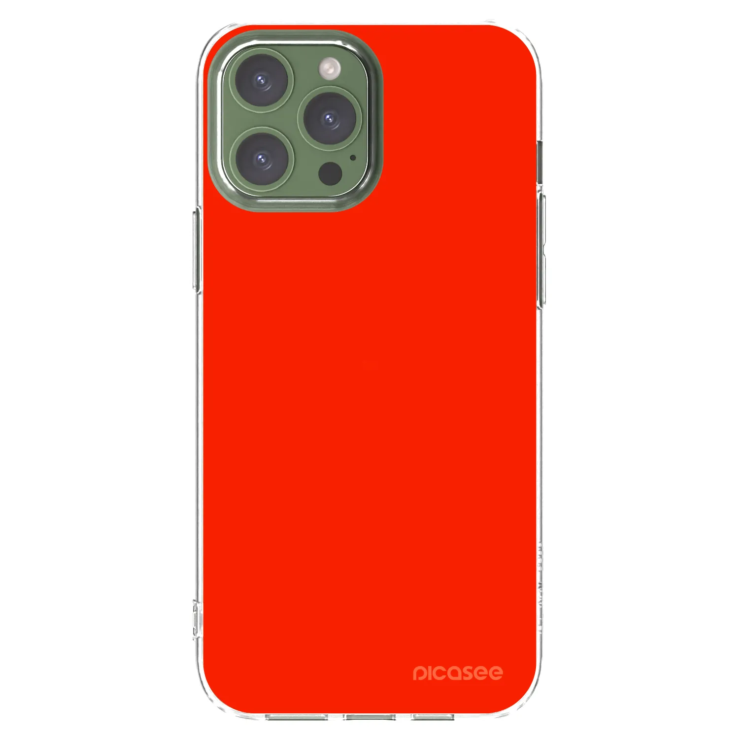 Picasee silikonowe przeźroczyste etui na Apple iPhone 13 Pro Max - Maranello Red