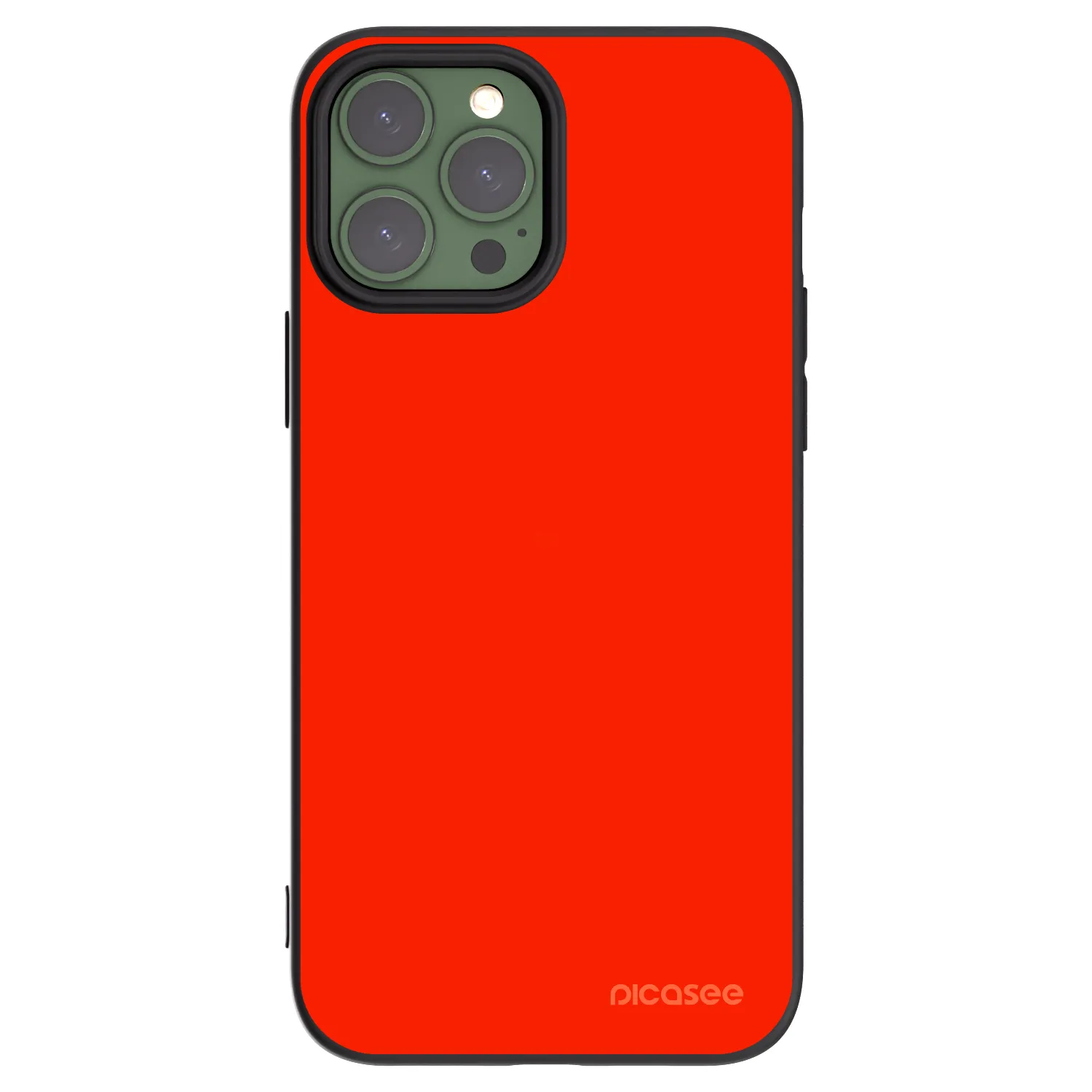 Picasee silikonowe czarne etui na Apple iPhone 13 Pro Max - Maranello Red